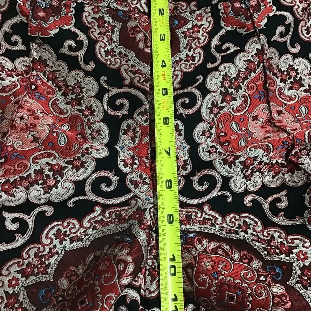 kate spade Red Runway Medallion Jacquard Pantsuit Blazer Size 2 Trousers Size 0